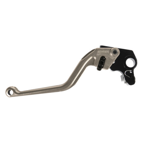 Clutch Lever ACCOSSATO ESC012 fixed CNC machined aluminium, silver
