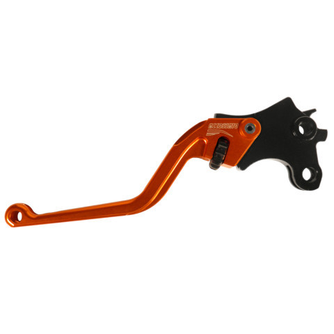 Clutch Lever ACCOSSATO ESC075 fixed CNC machined aluminium, orange