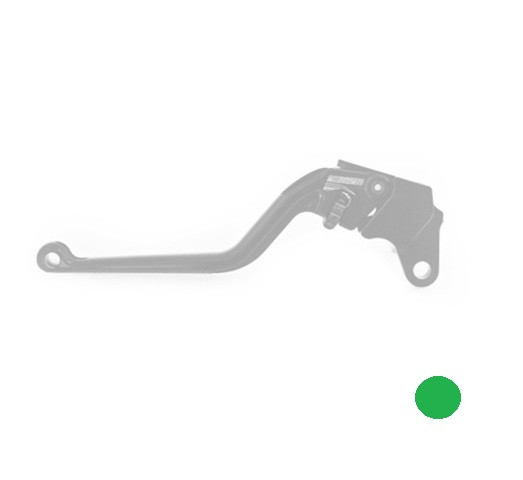 Clutch Lever ACCOSSATO ESR15L CNC machined green