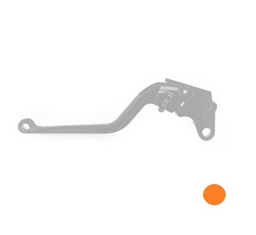 Clutch Lever ACCOSSATO ESR15L CNC machined orange