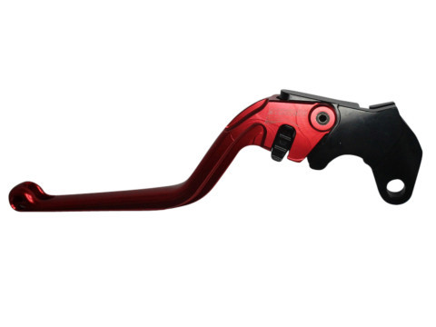 Clutch Lever ACCOSSATO ESY695 fixed CNC-worked aluminium, red