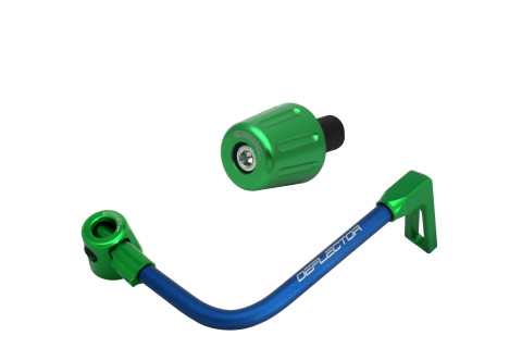 Lever guard in aluminium + left end ACCOSSATO DE004 with blue hose and joint right