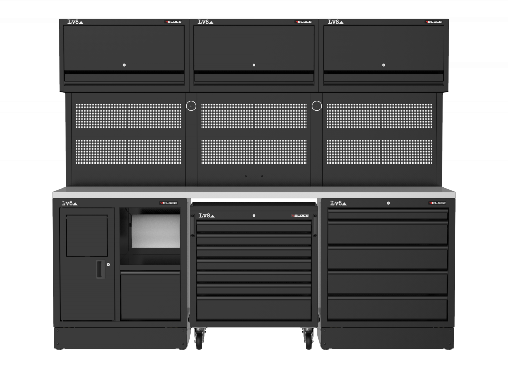 Workbench LV8 EVS24-03X with stainless steel top