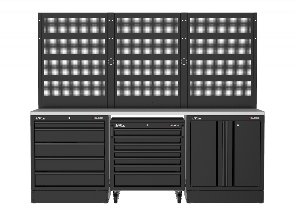 Workbench LV8 EVS24-04X with stainless steel top