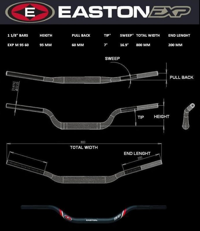Handlebar EASTON EXP EXP M 95 60