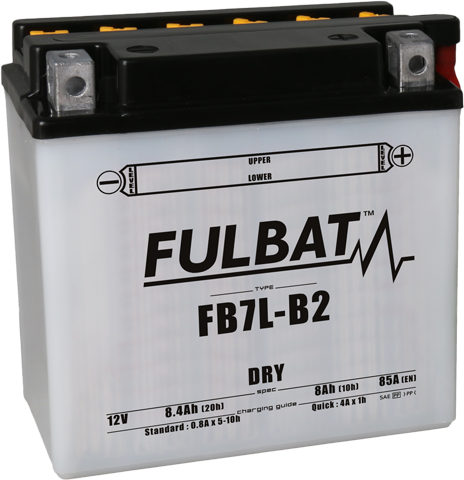 Konvencionalni akumulatori (incl.acid pack) FULBAT FB7L-B2 (12N7-3B) (YB7L-B2) Acid pack included
