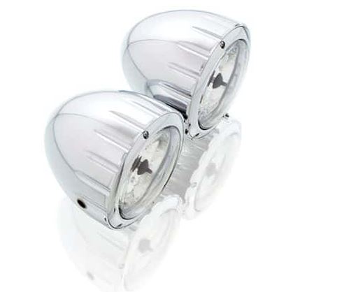 Light CUSTOMACCES TWIN FD0002J inox 90MM DE DIAM.3 1/2
