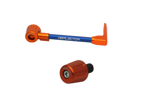 Lever guard in aluminium + left end ACCOSSATO DE004 with blue hose and joint right