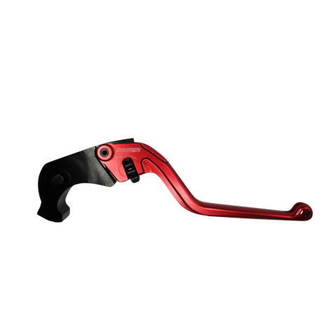Brake lever ACCOSSATO EDF088 fixed CNC-worked aluminium, red