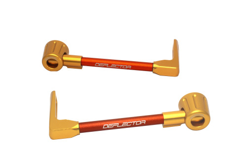 Lever guard ACCOSSATO DE003 with orange hose and joint right + left , aluminium