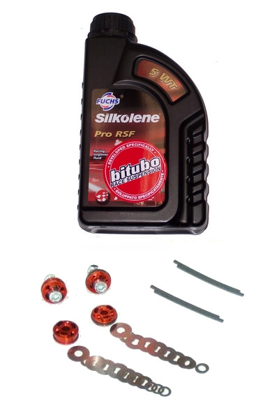 Fork valve kit BITUBO KFORK rebound - compression pistons, shims, oil