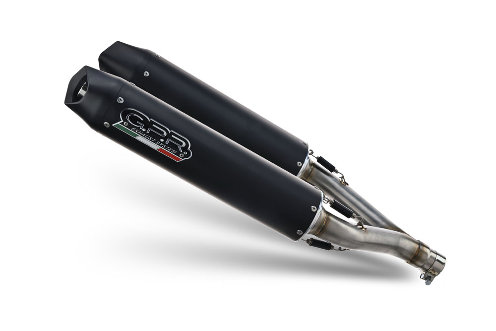 Dual slip-on exhaust GPR FURORE A.36.FUNE Matte Black
