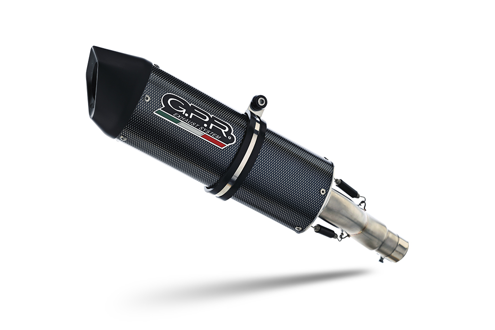 Slip-on exhaust GPR FURORE EVO4 E5.D.137.3.CAT.FUPO Matte Black including removable db killer, link pipe and catalyst