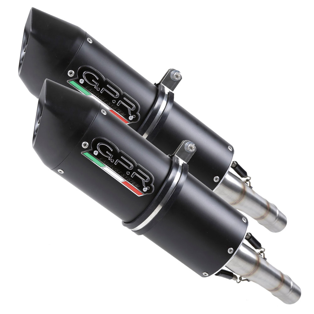 Dual slip-on exhaust GPR FURORE T.41.FUNE Matte Black