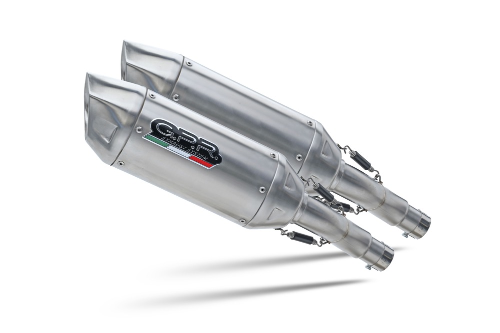 Dual slip-on exhaust GPR FURORE-X INOX D.89.FXSC Matte Black