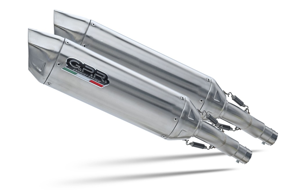 Dual slip-on exhaust GPR FURORE-X INOX KTM.58.FXSC Matte Black