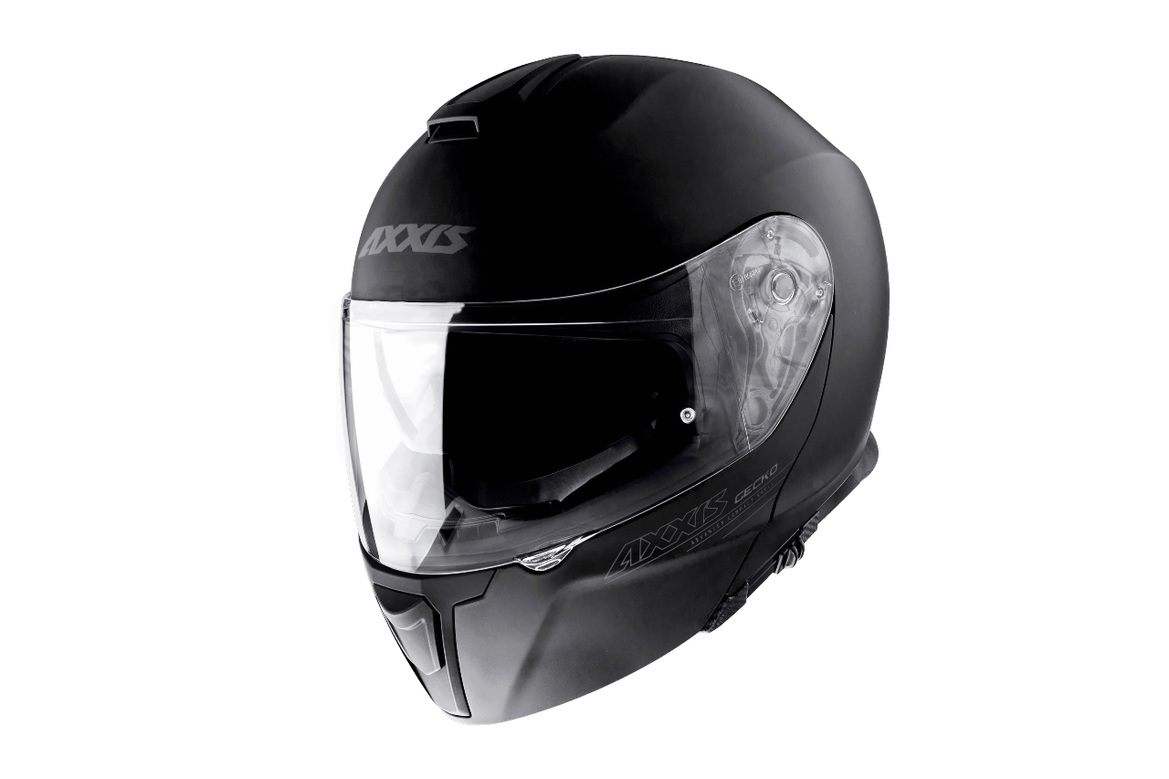 FLIP UP helmet AXXIS GECKO SV ABS solid black gloss XS