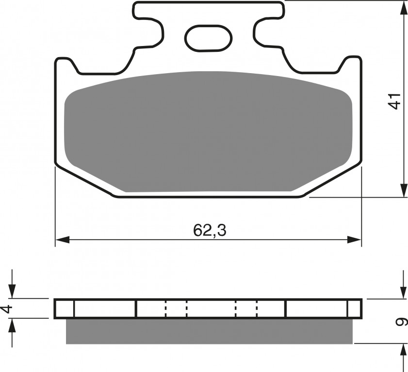 Disk pločice GOLDFREN 001 S33 OFF-ROAD REAR