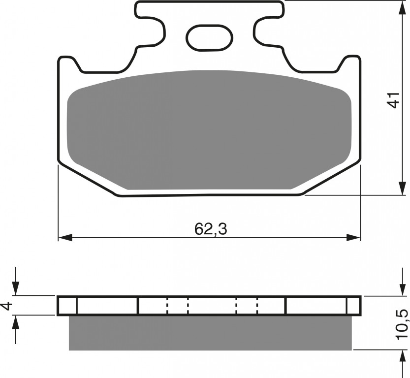 Disk pločice GOLDFREN 100 S33 OFF-ROAD REAR