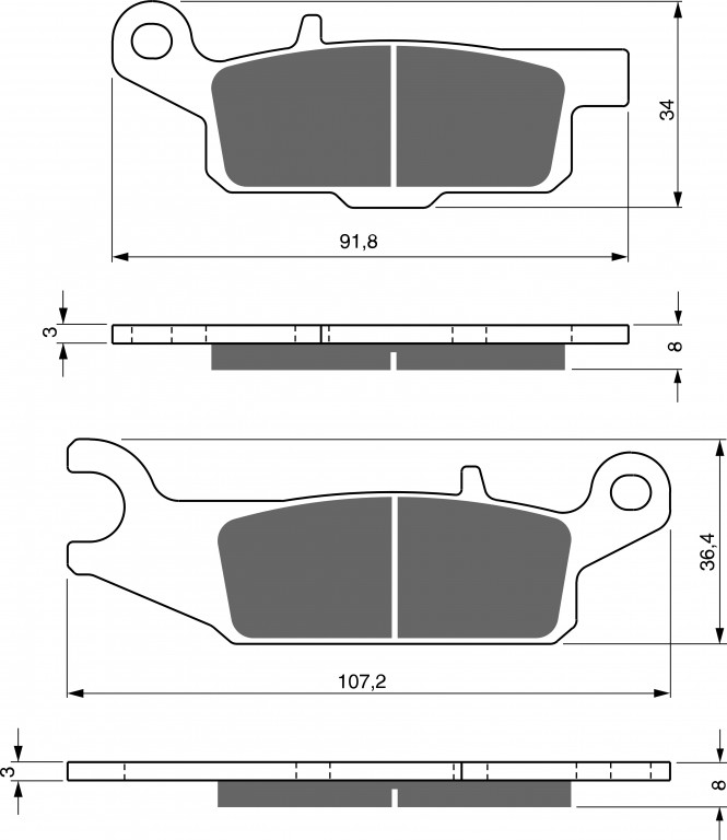 Disk pločice GOLDFREN 253 AD  OFF-ROAD FRONT