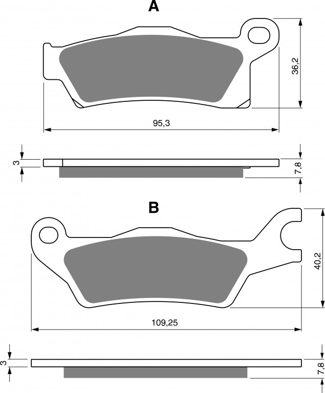 Disk pločice GOLDFREN 309 AD  OFF-ROAD FRONT