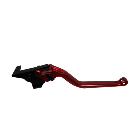 Brake lever ACCOSSATO EDF016 fixed CNC-worked aluminium, red