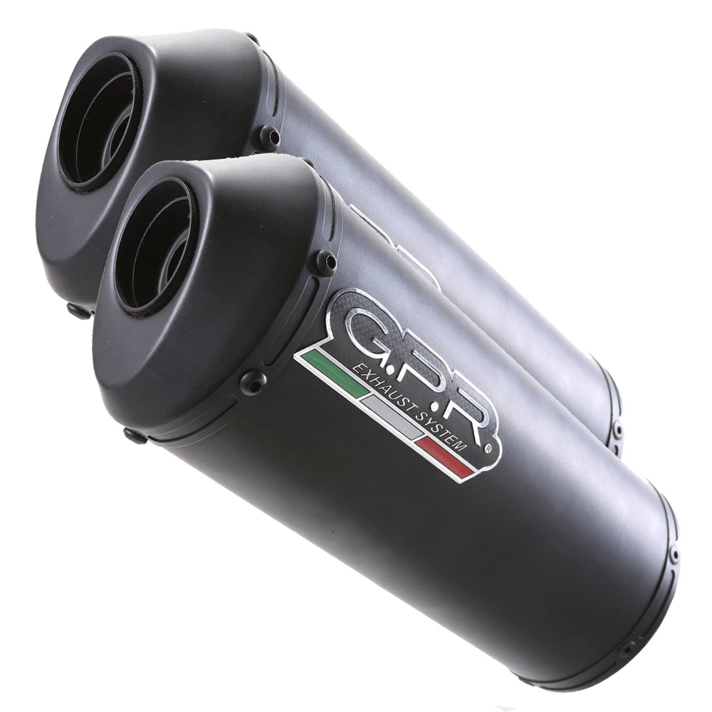 Dual slip-on exhaust GPR GHISA Y.61.GHI Matte Black