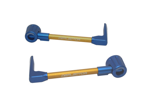 Lever guard ACCOSSATO DE003 with gold hose and joint right + left , aluminium