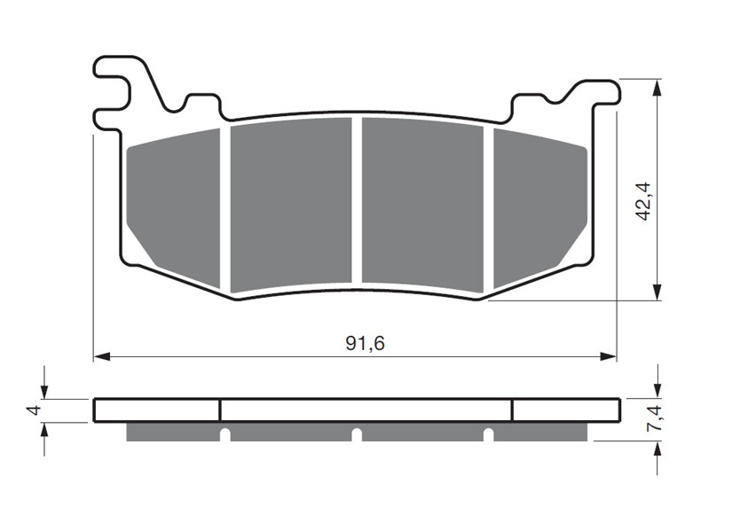 Disk pločice GOLDFREN 451 S33 STREET REAR