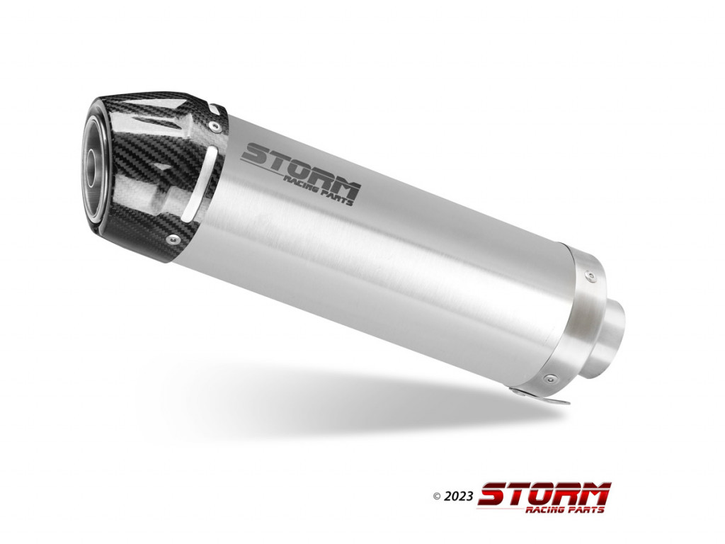 Silencer STORM GP K.050.LXSC Stainless Steel with carbon cap for KAWASAKI ZX-6R 600 Ninja (>2007) 2021-2025, KAWASAKI ZX-6R 636 Ninja (2013<) 2021-2025