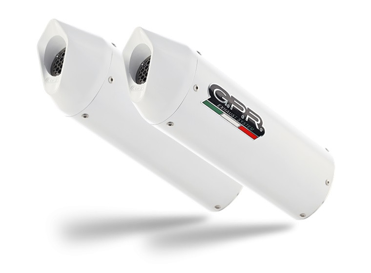 Dual bolt-on silencer GPR ALBUS CAT.81.ALB White glossy