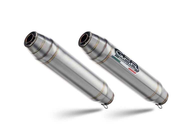 Dual slip-on exhaust GPR DEEPTONE DUPLEX BM.109.1.DEPX Brushed Stainless steel