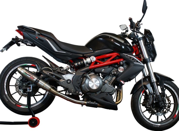 Slip-on exhaust GPR DEEPTONE BJ.1.DE Brushed Stainless steel including removable db killer and link pipe