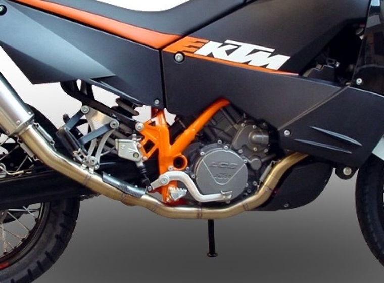 Slip-on exhaust GPR DUAL POPPY E5.CF.10.1.DUAL.PO Carbon look including removable db killer and link pipe