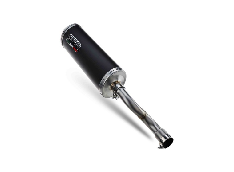 Slip-on exhaust GPR EVO4 ROAD PE.4.CAT.EVO4 Matte Black including removable db killer, link pipe and catalyst