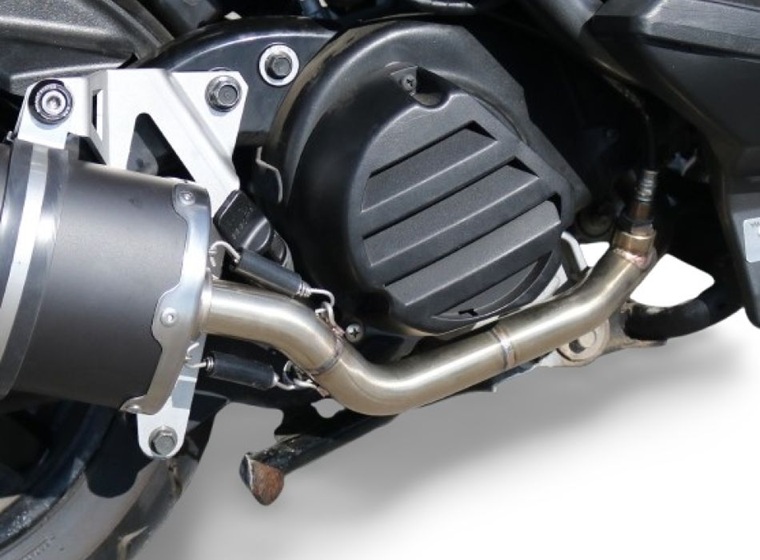 Slip-on exhaust GPR EVO4 ROAD PI.12.CAT.EVO4 Matte Black including removable db killer, link pipe and catalyst