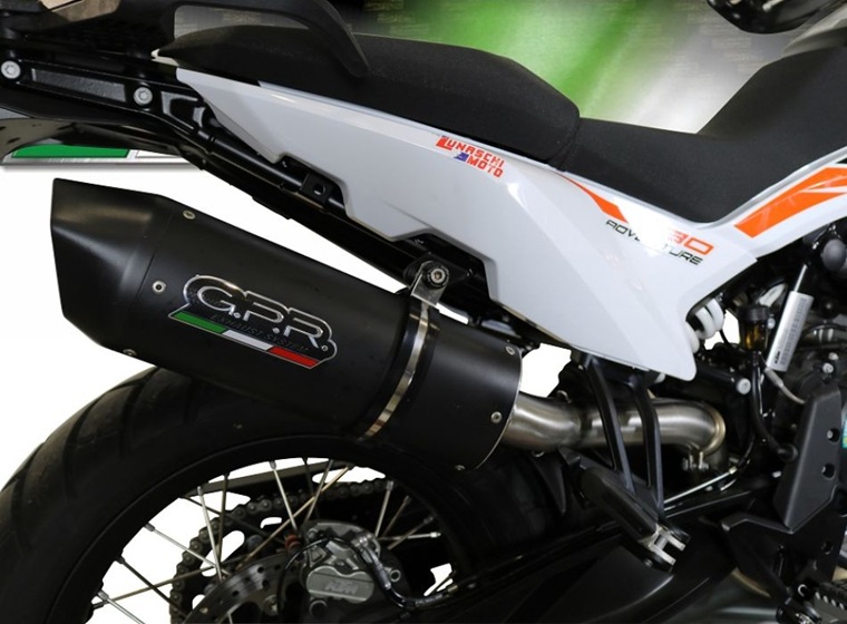 Slip-on exhaust GPR FURORE EVO4 NERO HON.269.1.FNE5 Matte Black including removable db killer and link pipe