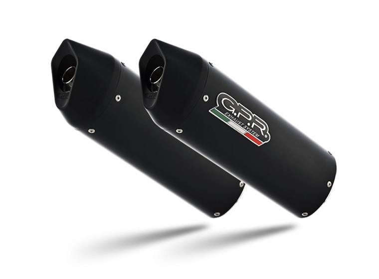 Dual bolt-on silencer GPR FURORE S.39.FUNE Matte Black including removable db killers