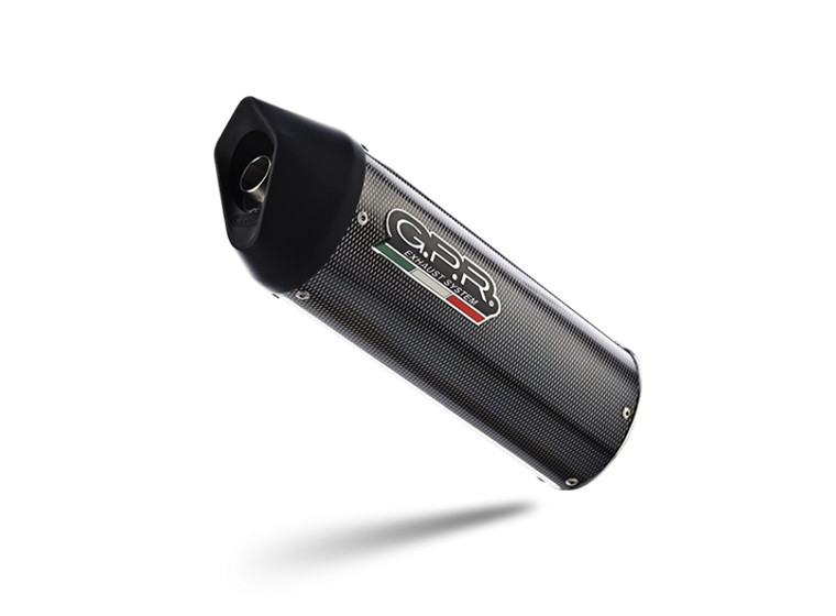 Bolt-on silencer GPR FURORE T.28.FUPO Matte Black including removable db killer