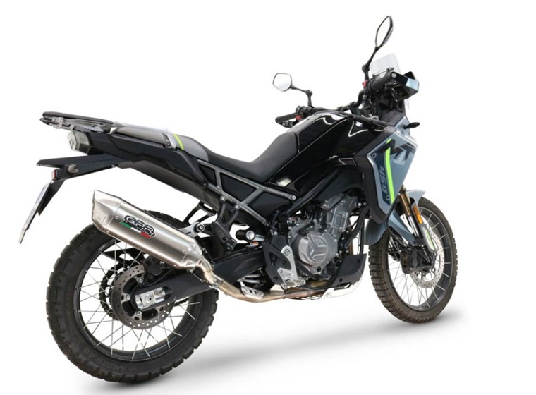 Slip-on exhaust GPR FURORE-X ACCIAIO INOX E4.BM.99.1.FUXIO Brushed Stainless steel including removable db killer and link pipe