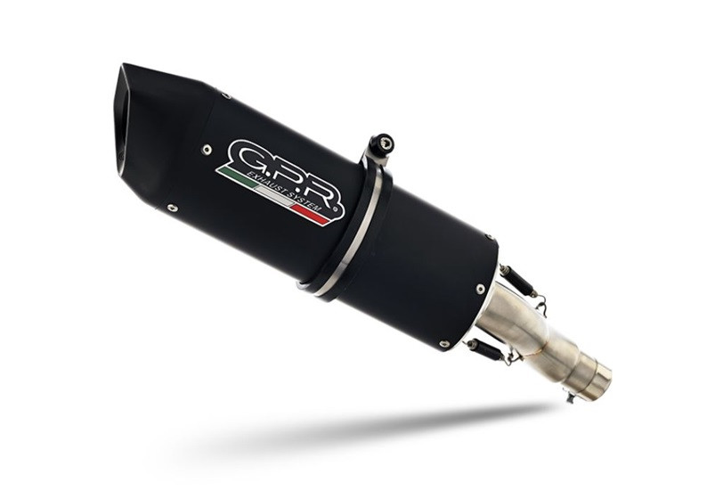 Slip-on exhaust GPR FURORE EVO4 NERO KT.96.1.FNE4 Matte Black including removable db killer and link pipe