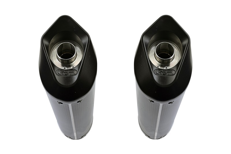 Slip-on exhaust GPR FURORE POPPY H.222.1.FUPO Matte Black including removable db killer and link pipe