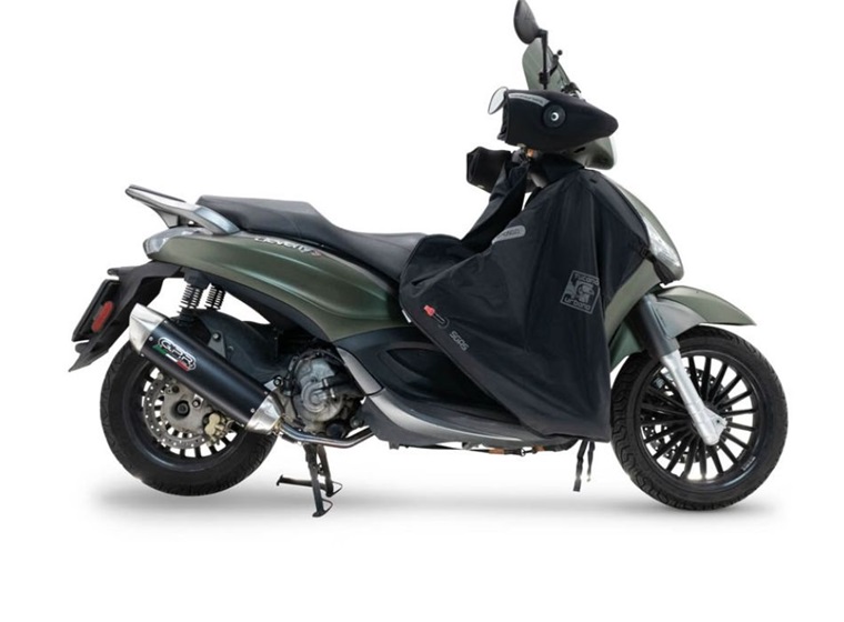Full Line, silencer and separate header GPR FURORE-X SCOOTER HON.13.1.CAT.FXSC Matte Black including silencer approved for noise,db killer and catalyst compliant for inspection