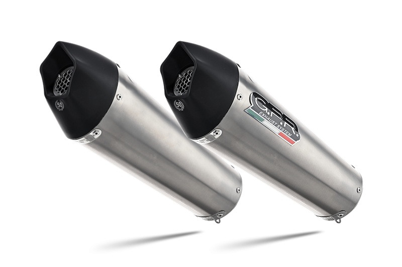 Dual slip-on exhaust GPR NEW GRAND PRIX EVO TITANIUM T.75.GPAN.TO Brushed Titanium