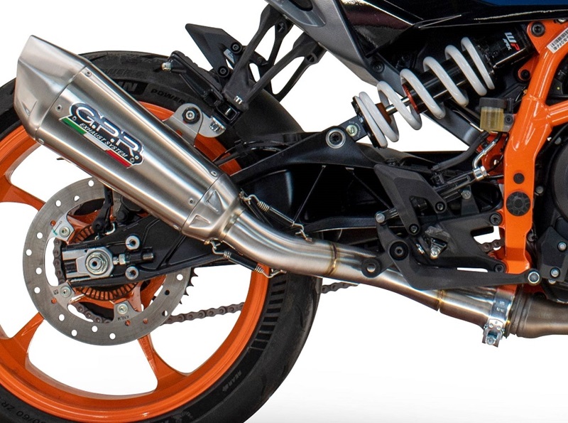 Slip-on exhaust GPR GP-REVO KT.109.1.GPRTIT Brushed Titanium including removable db killer and link pipe