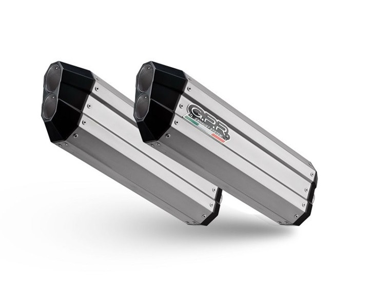 Dual slip-on exhaust GPR HYPER SONIC E5.BMW.51.HYSOTIT Brushed Titanium