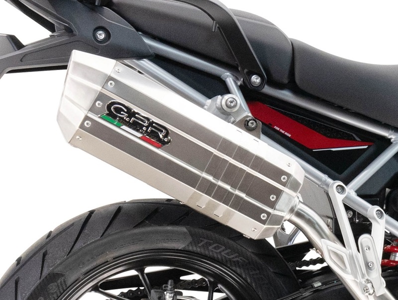 Dual slip-on exhaust GPR HYPER SONIC BMW.50.HYSOIN Brushed Stainless steel including removable db killers and link pipes