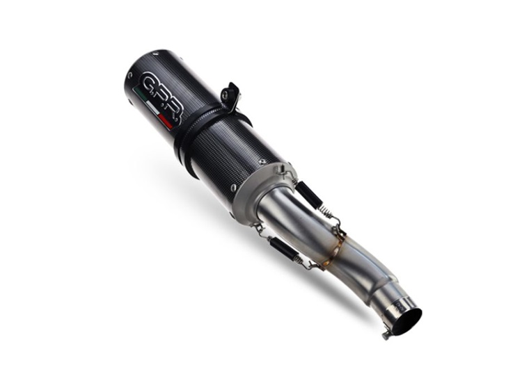 Slip-on exhaust GPR M3 E4.H.259.1.M3.BT Matte Black including removable db killer and link pipe