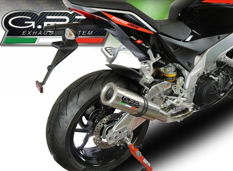 Slip-on exhaust GPR M3 E4.S.192.A2.M3.INOX Brushed Stainless steel including removable db killer and link pipe