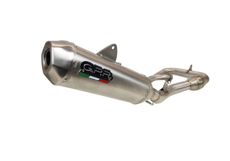 Cijeli ispušni sustav GPR PENTACROSS PNT.MX.72.1.FS.FTT Brushed Titanium including removable db killer/spark arrestor